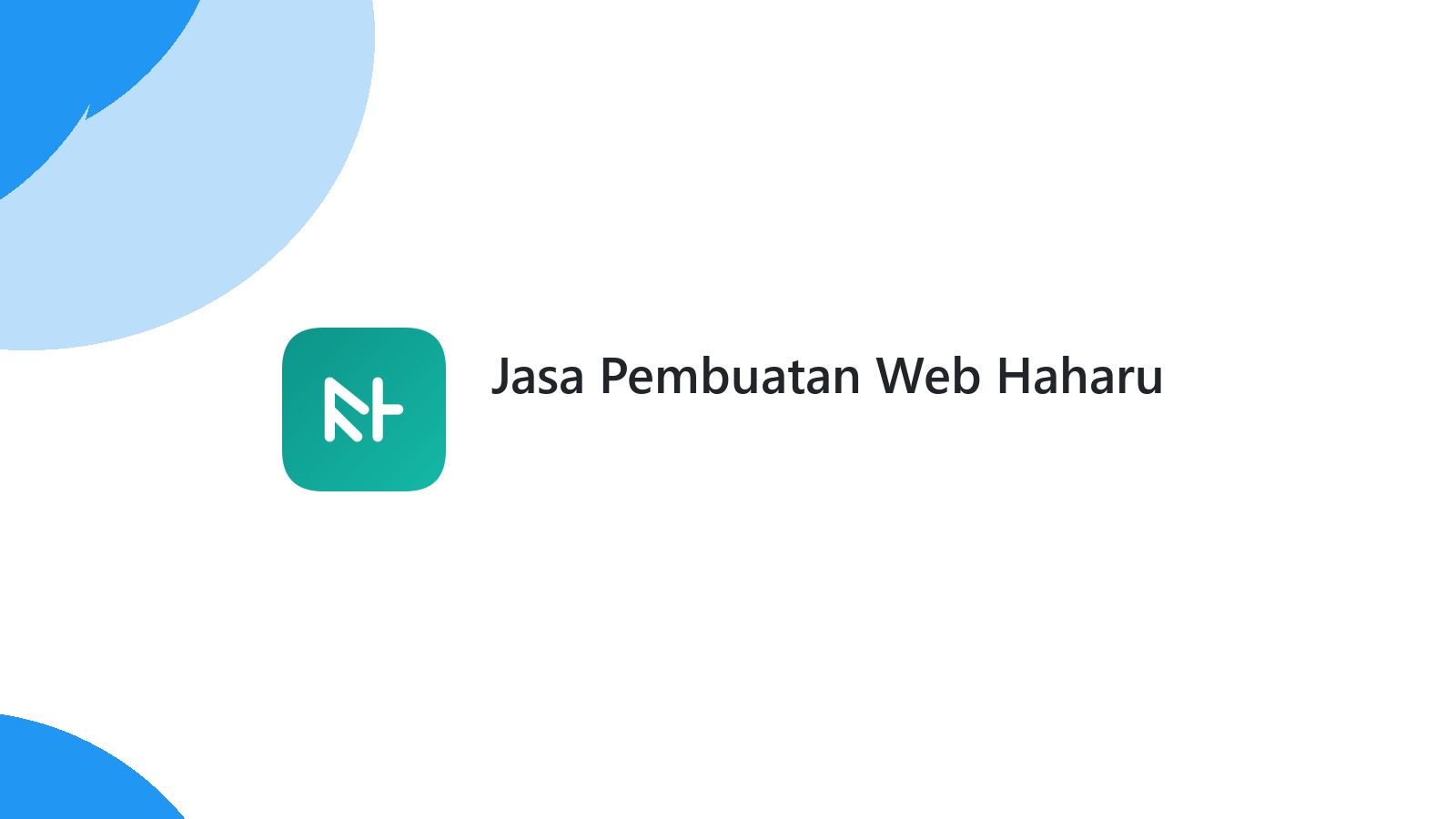 Jasa Pembuatan Web Haharu