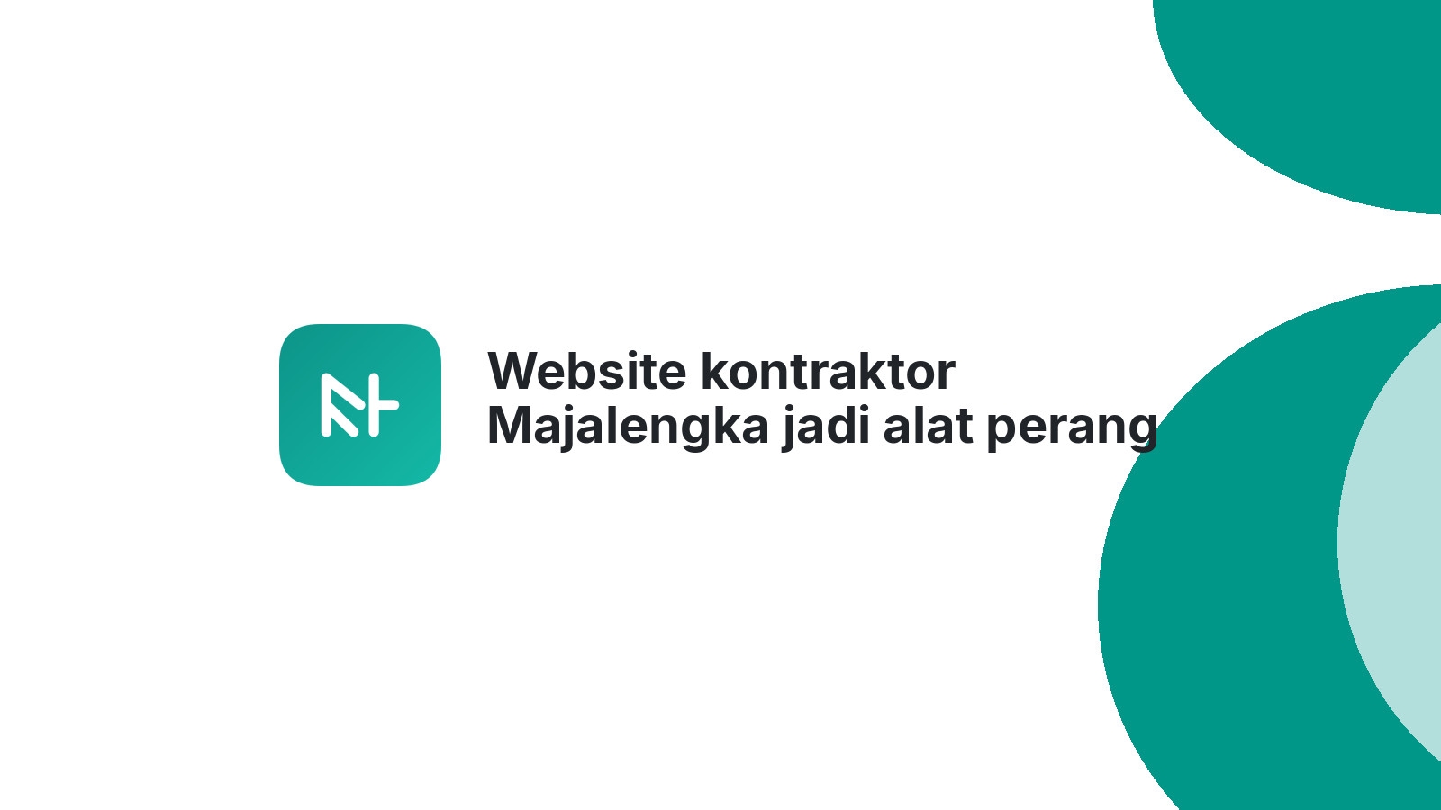 Website kontraktor Majalengka jadi alat perang tender 2026