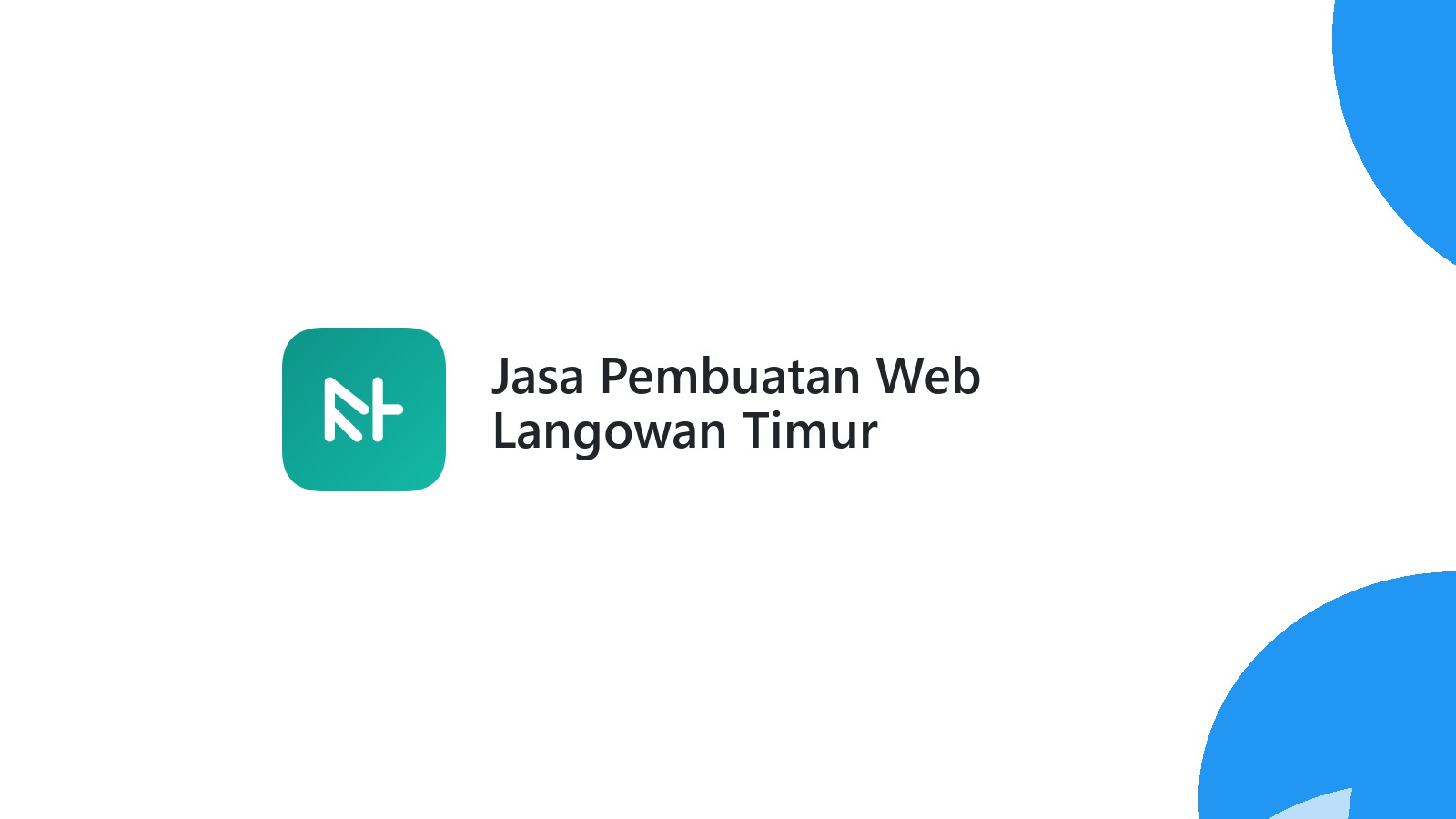 Jasa Pembuatan Web Langowan Timur