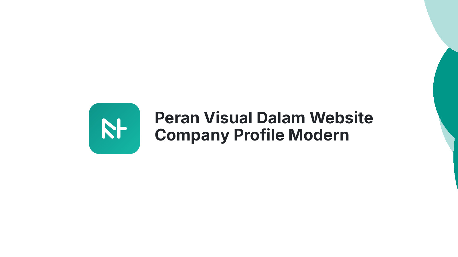 Peran Visual Dalam Website Company Profile Modern