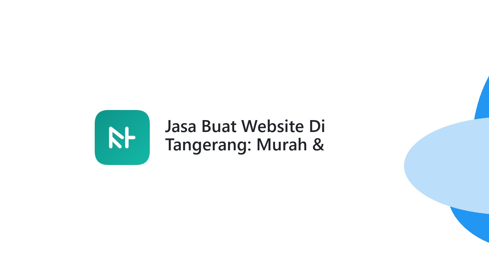 Jasa Buat Website Di Tangerang: Murah & Bergaransi