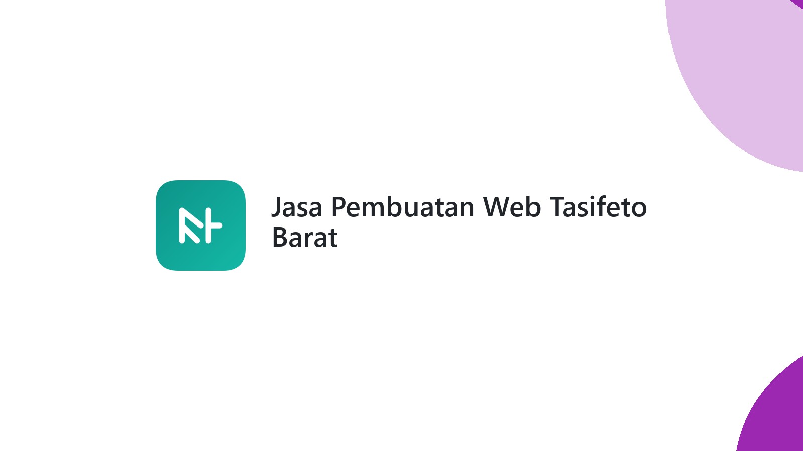 Jasa Pembuatan Web Tasifeto Barat
