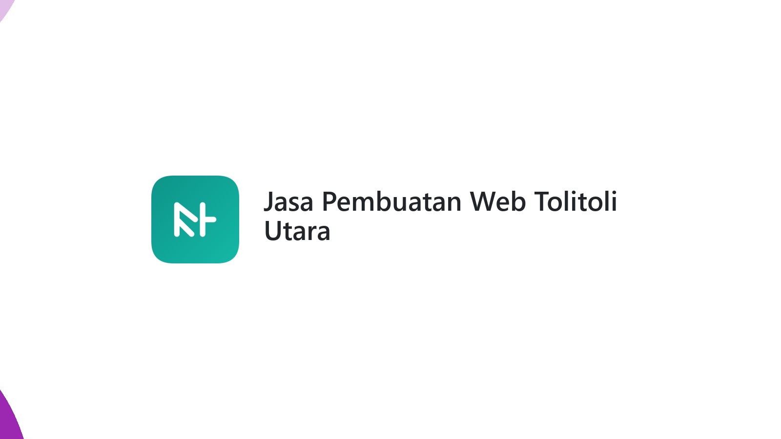 Jasa Pembuatan Web Tolitoli Utara