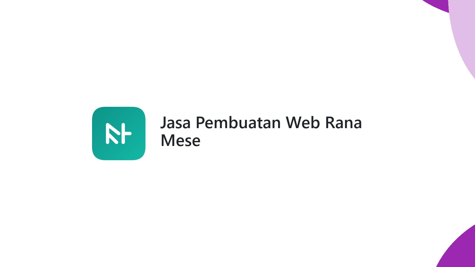 Jasa Pembuatan Web Rana Mese