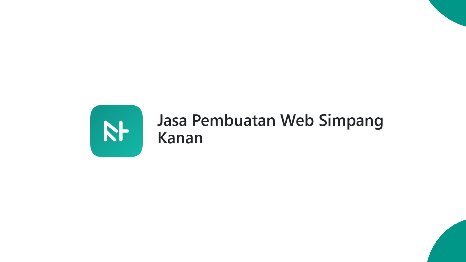 Jasa Pembuatan Web Simpang Kanan