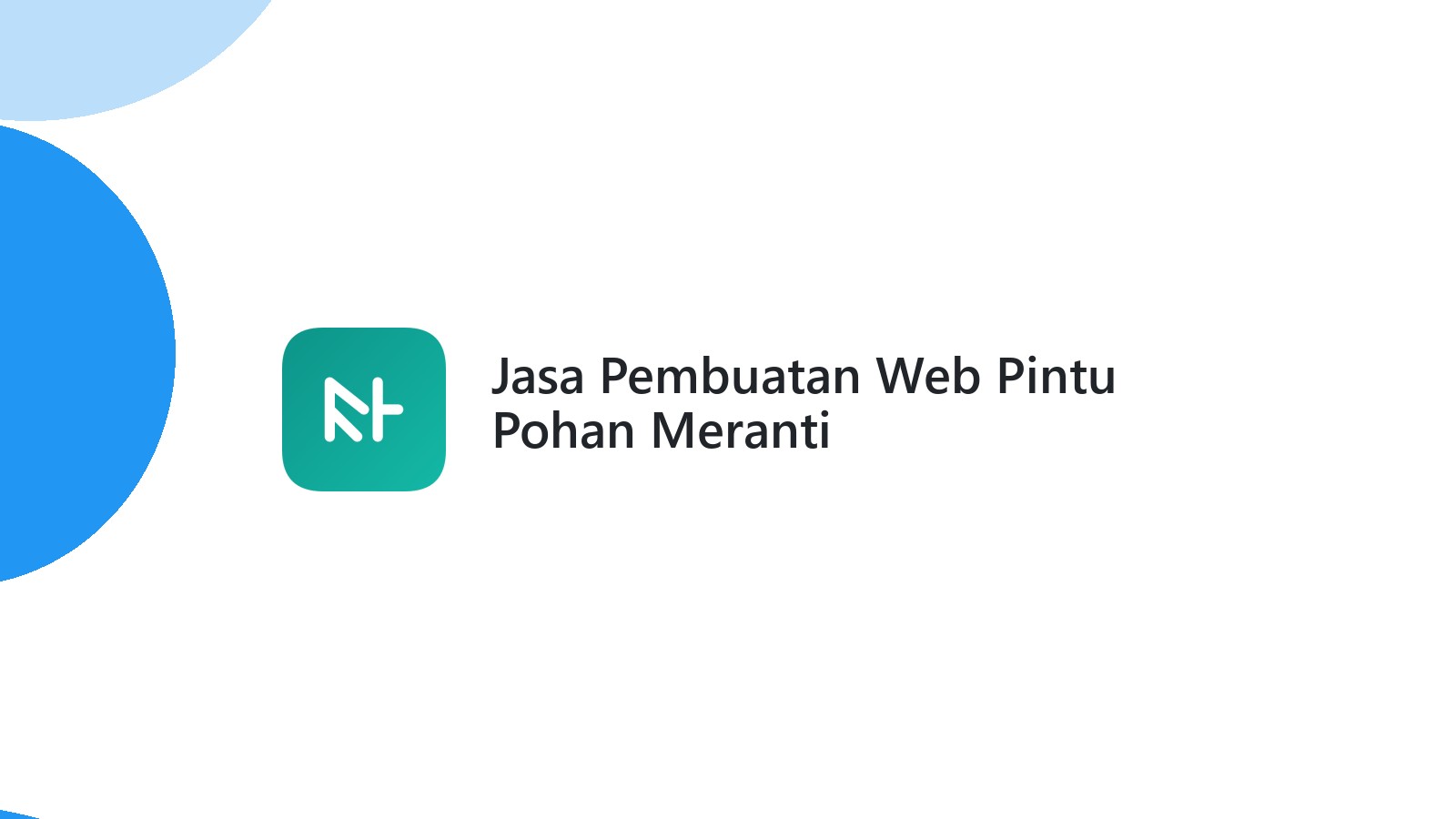 Jasa Pembuatan Web Pintu Pohan Meranti