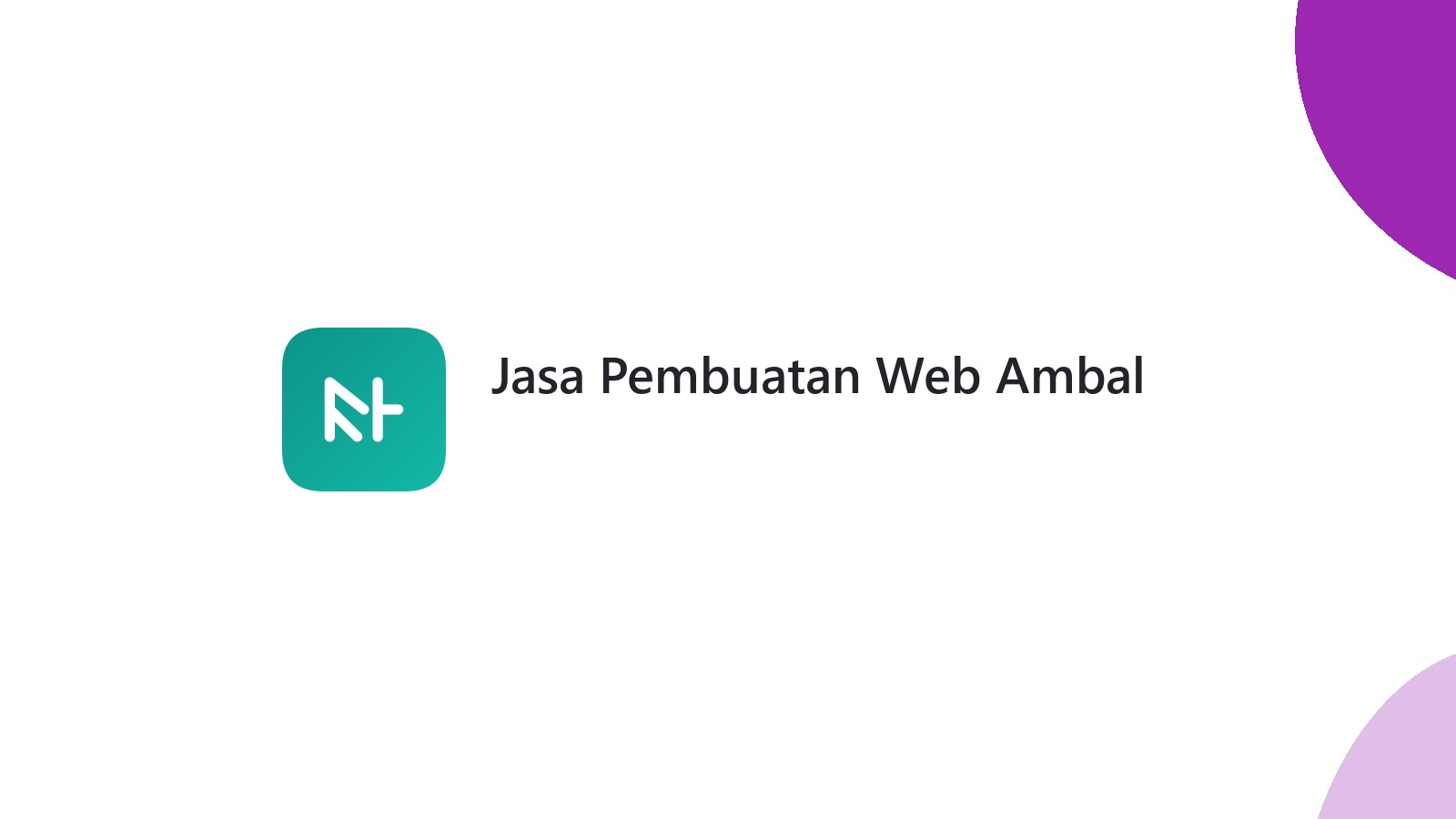 Jasa Pembuatan Web Ambal