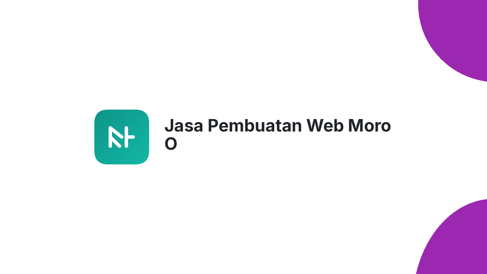 Jasa Pembuatan Web Moro O