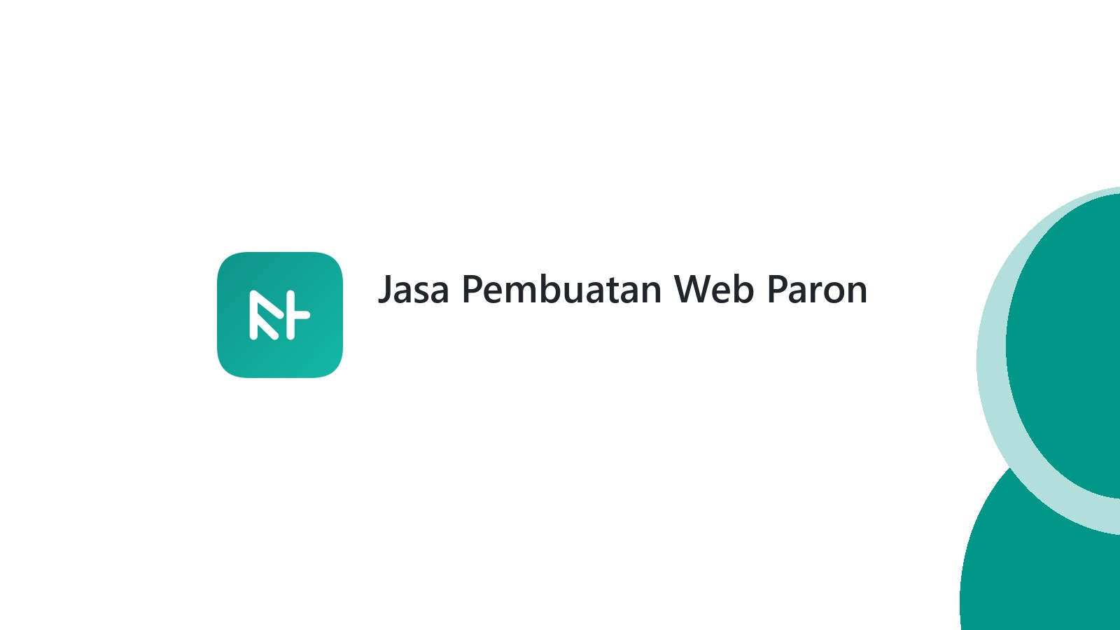 Jasa Pembuatan Web Paron