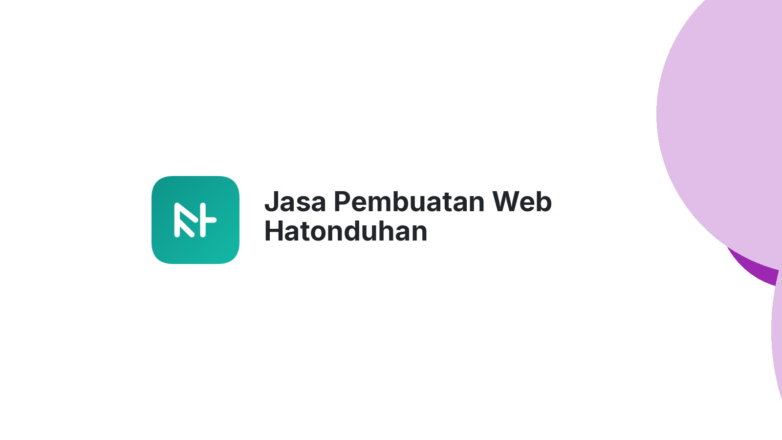 Jasa Pembuatan Web Hatonduhan