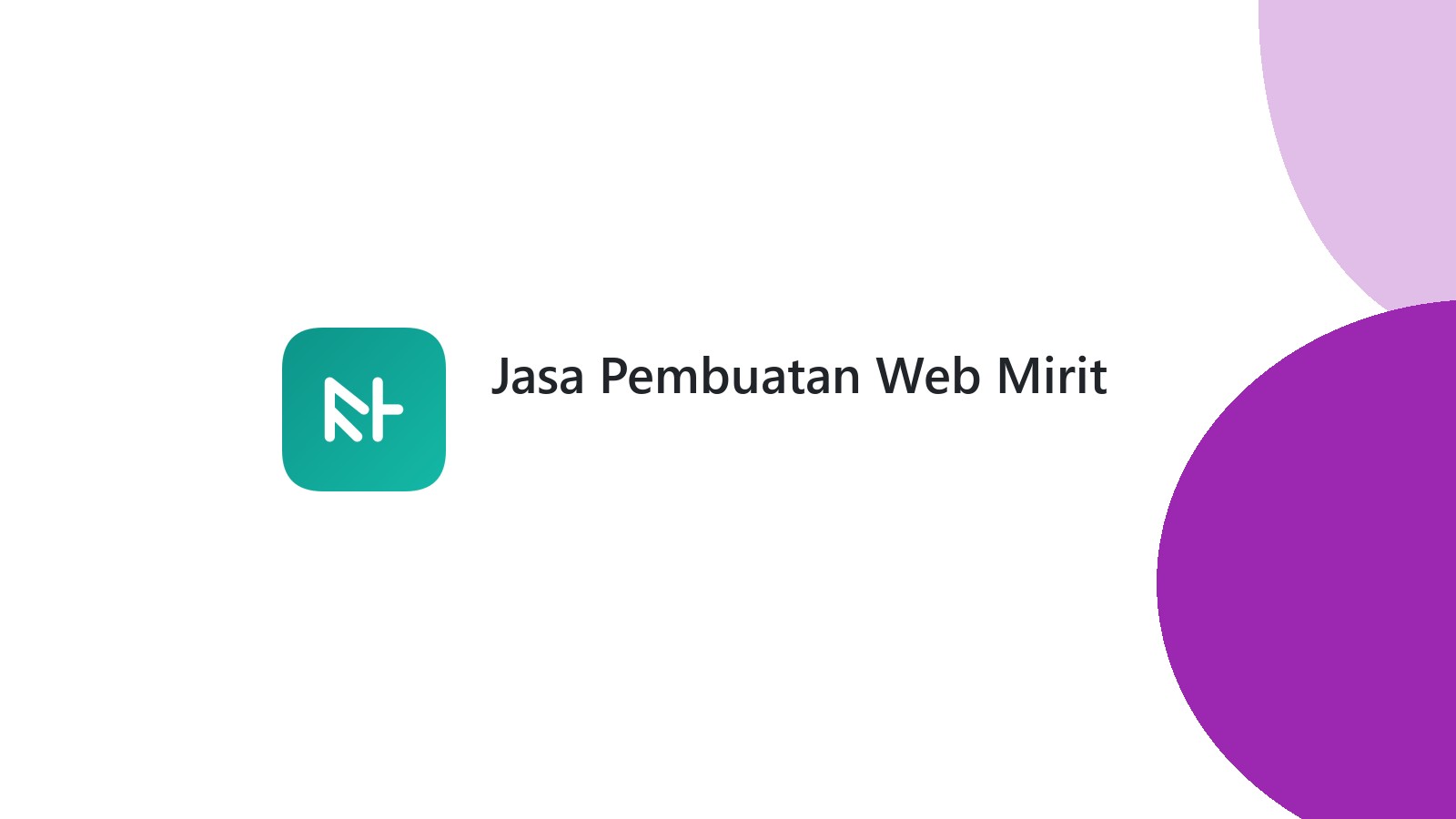 Jasa Pembuatan Web Mirit