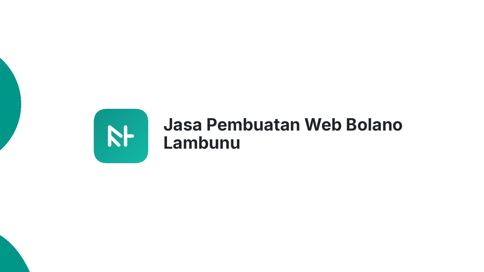 Jasa Pembuatan Web Bolano Lambunu
