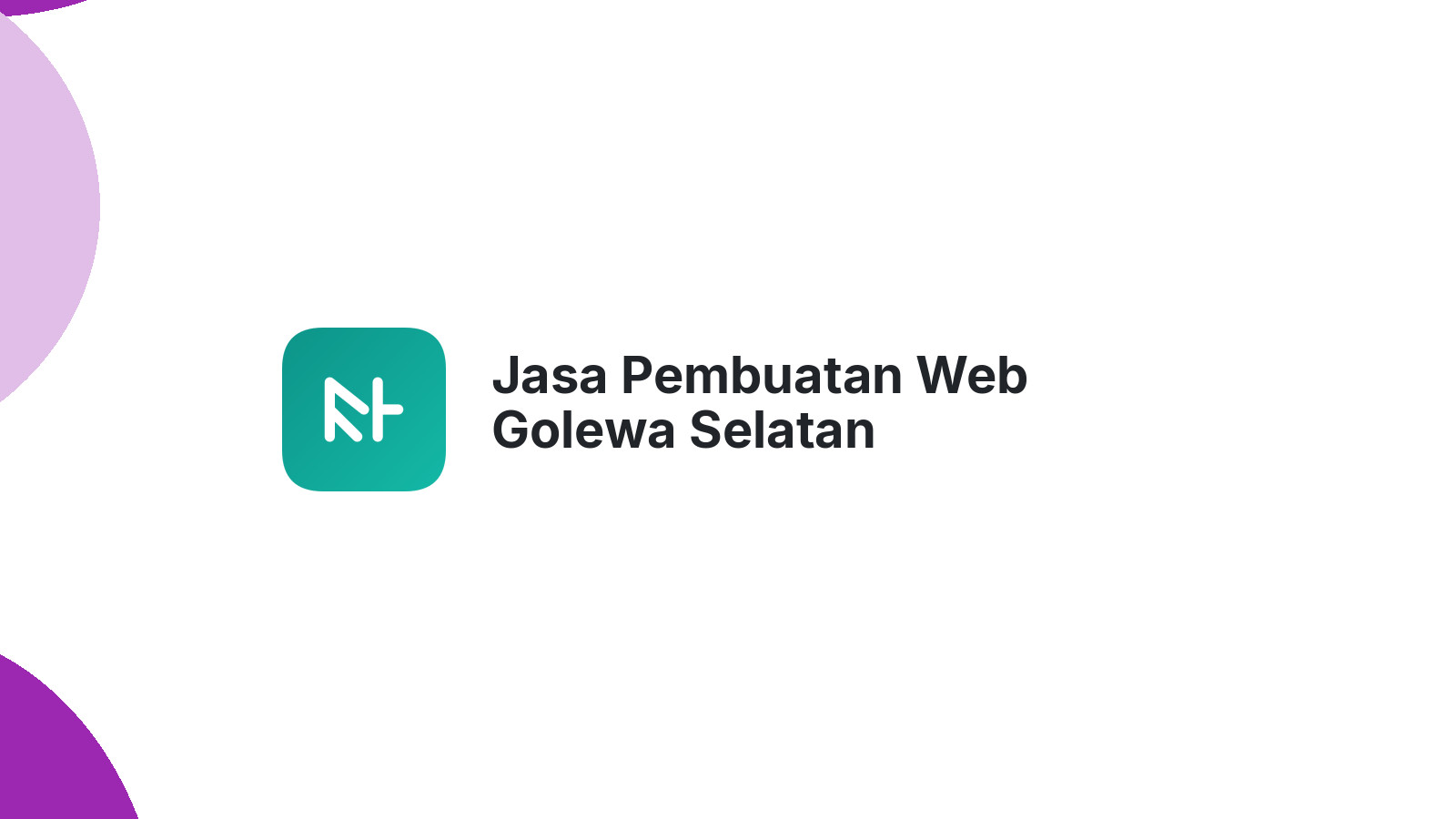 Jasa Pembuatan Web Golewa Selatan