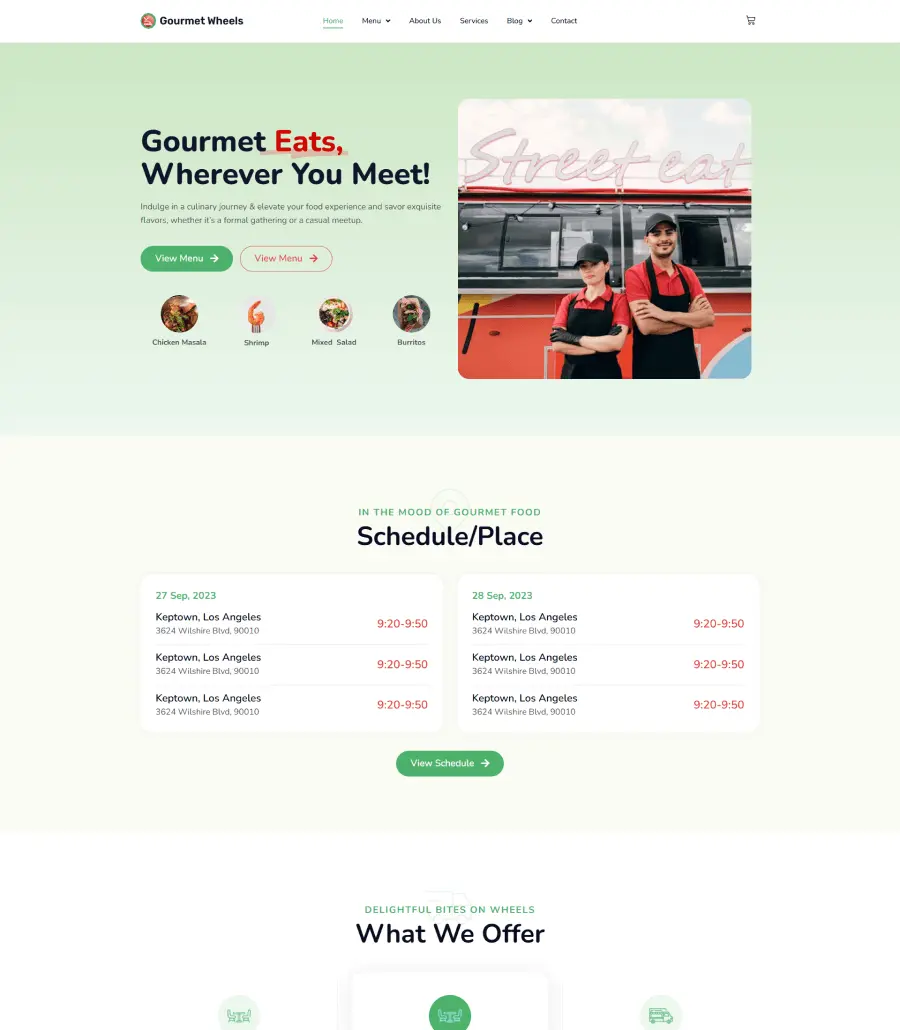 Gourmet Wheels Food Truck