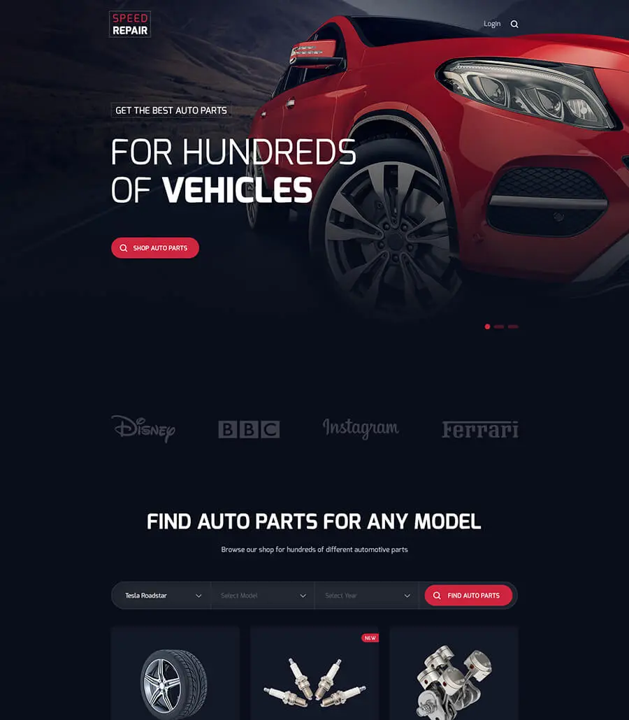 Speed Repair Auto Parts Shop