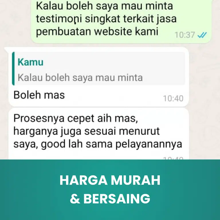 Harga Murah dan Bersaing